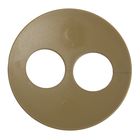 Волшебная пуговица "Матовая", дизайн, круг, цвет светло-коричневый в серебре - Фото 2
