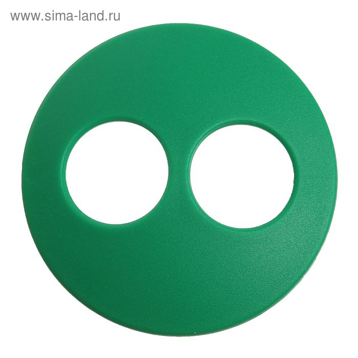 Волшебная пуговица "Матовая", круг, цвет зелёный - Фото 1