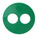 Волшебная пуговица "Матовая", круг, цвет зелёный - Фото 2