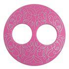 Волшебная пуговица "Матовая", дизайн, круг, цвет розовый в серебре - Фото 1