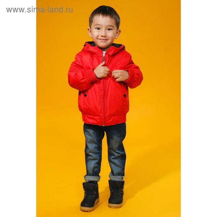 Куртка для мальчика, рост 104 см, цвет красный_КМ 01-23 - Фото 1