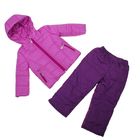 Костюм для девочки (куртка+брюки), рост 104 см, цвет сирень/фиолетовый_КОД 02-23 - Фото 1