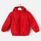 Куртка для девочки балон, рост 98 см, цвет красный_КУД 02-32 - Фото 5
