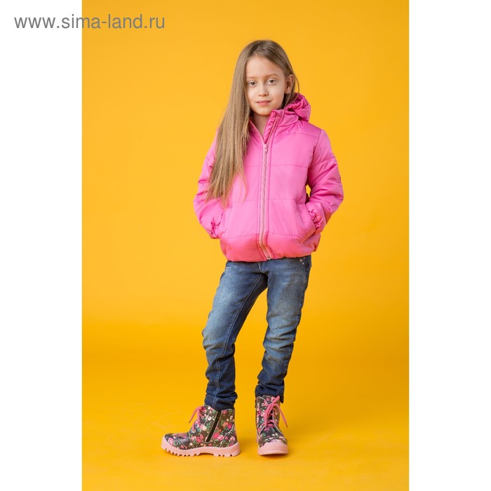 Куртка для девочки балон, рост 98 см, цвет розовый_КУД 02-12 - Фото 1