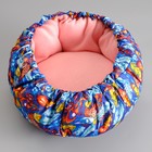 Лежанка-трансформер флисовая на затяжках, 50 см, микс цветов - Фото 5