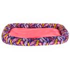 Лежанка мягкая с бортом, 55 х 40 см, микс цветов - Фото 3