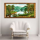 Гобеленовая картина  "Озеро в Тайге"  44х61 см - Фото 1