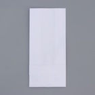 Пакет крафт бумажный фасовочный, белый, прямоугольное дно 8 х 5 х 17 см (комплект 100 шт) - фото 25604357