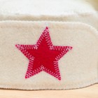 Банная шапка "Банная ушанка ", фетр, белый, 100% шерсть - Фото 3