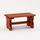 Лавка деревянная, 35×17×22 см, липа, морёная,«Добропаровъ» - Фото 1