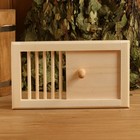 Крышка вентиляции, 30×17 см, липа, с задвижкой, «Добропаровъ» - Фото 1