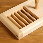 Крышка вентиляции, 30×17 см, липа, с задвижкой, «Добропаровъ» - Фото 2