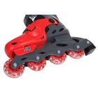 Роликовые коньки раздвижные, колеса PVC 64 mm, пластиковая рама, gray/red, р. 34-37 - Фото 3