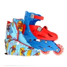 Роликовые коньки "Человек паук", раздвижные, колеса PVC 64х24 мм, пластиковая рама, р. 33-36 - Фото 5