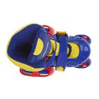 Раздвижные роликовые коньки, ABEC-7, размер 26-29, цвет синий с жёлтым - Фото 2