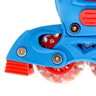 Роликовые коньки "Человек Паук", раздвижные, колеса PVC 64х24 мм, пластиковая рама, р. 29-32 - Фото 3