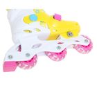 Набор Ролики раздвижные+Защита, пластиковая рама yellow/blue, р. 30-33 - Фото 4