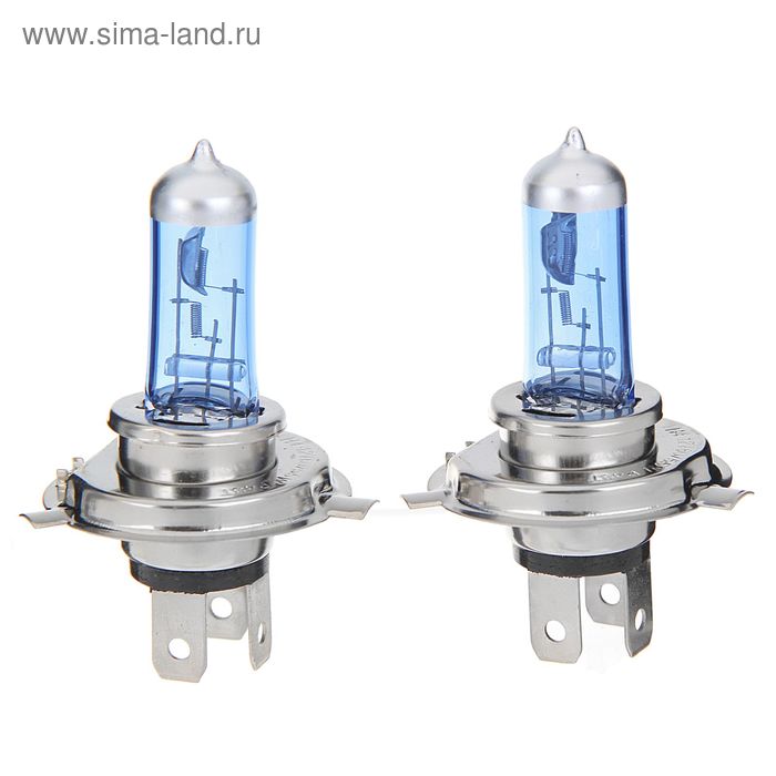 Галогенная лампа TORSO H4, 4200 K, 12 В, 60/55 Вт, 2 шт., SUPER WHITE - Фото 1