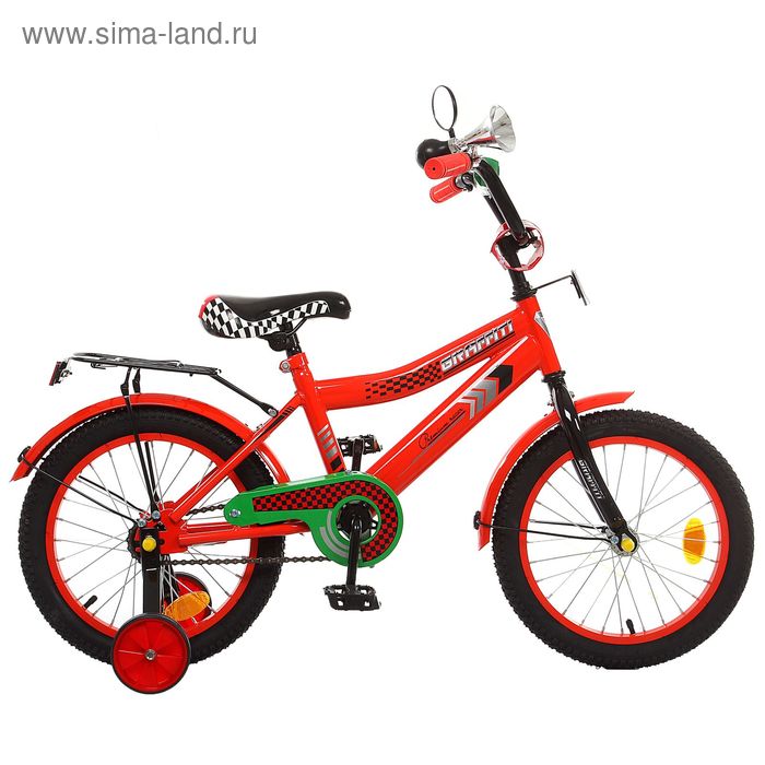 Велосипед 16" GRAFFITI Premium Racer, 2016, цвет красный - Фото 1