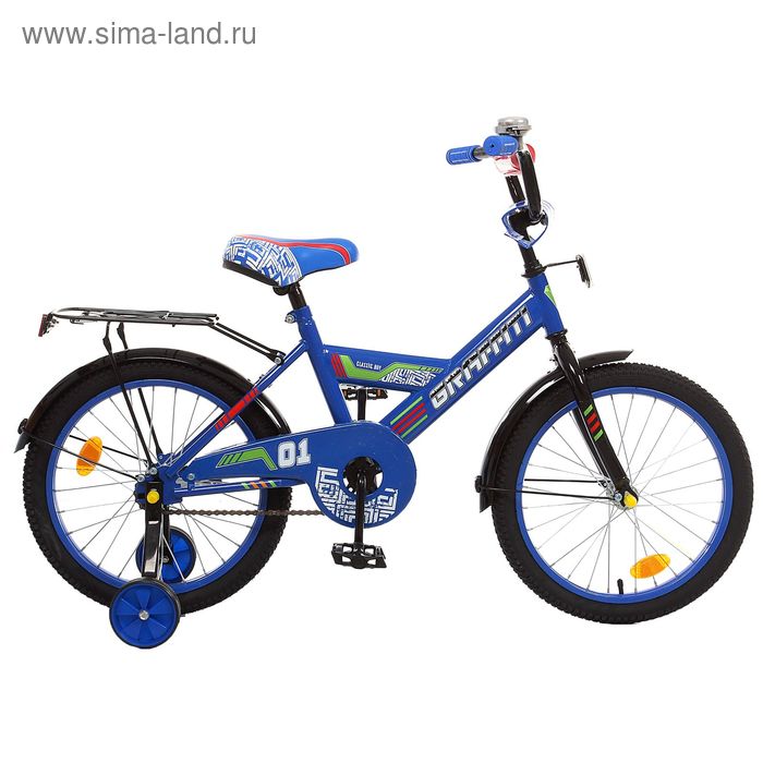 Велосипед 18" GRAFFITI Classic Boy, цвет синий - Фото 1