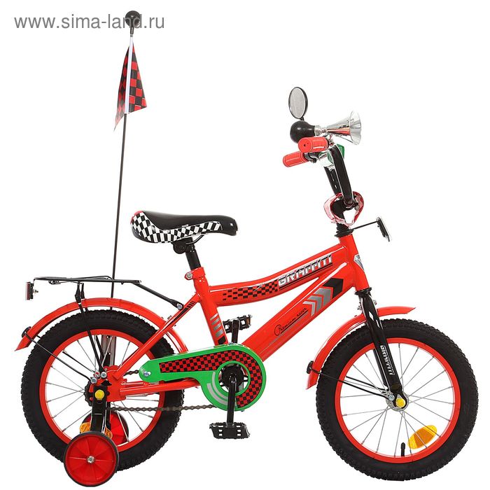 Велосипед 14" GRAFFITI Premium Racer, 2016, цвет красный - Фото 1