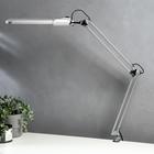Светильник настольный на струбцине ДЕЛЬТА с АПП (2G7, КЛЛ, 11 Вт, 220 В) Серебро - Фото 1