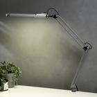 Светильник настольный на струбцине ДЕЛЬТА с АПП (2G7, КЛЛ, 11 Вт, 220 В) Серебро - Фото 4