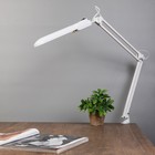 Светильник настольный на струбцине ДЕЛЬТА с АПП (2G7, КЛЛ, 11 Вт, 220 В) Белый - Фото 1