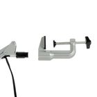 Светильник настольный на струбцине Гавана (Е27, 220 В,энергосбер.) Черно-серебристая - Фото 6