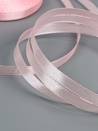 Лента атласная, 6 мм, 23±1 м, пастельно-розовая №43 - Фото 4