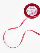 Лента атласная, 6 мм, 23±1 м, светло-бордовая №134 - Фото 2