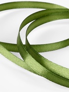 Лента атласная, 6 мм, 23±1 м, насыщенно-зелёная №113 - Фото 3