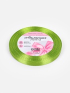 Лента атласная, 6 мм, 23±1 м, светло-зелёная №184 - Фото 5