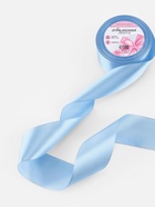 Лента атласная, 50 мм, 23±1 м, небесно-голубая №278 - Фото 2