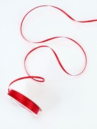 Лента атласная, 3 мм, 45±1 м, красная №26 - Фото 3