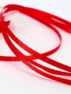 Лента атласная, 3 мм, 45±1 м, красная №26 - Фото 4