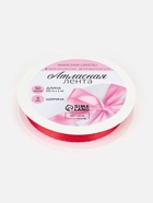 Лента атласная, 3 мм, 45±1 м, красная №26 - Фото 5