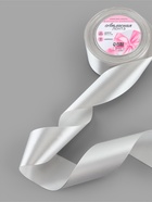 Лента атласная, 50 мм, 23±1 м, цвет серебряный №176 - Фото 2