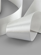 Лента атласная, 50 мм, 23±1 м, цвет серебряный №176 - Фото 3