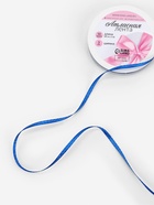 Лента атласная, 3 мм, 45±1 м, синяя №40 - Фото 2