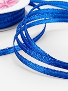 Лента атласная, 3 мм, 45±1 м, синяя №40 - Фото 4