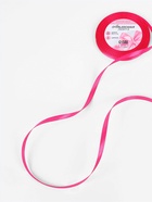 Лента атласная, 6 мм, 23±1 м, ярко-розовая - Фото 2