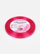 Лента атласная, 6 мм, 23±1 м, ярко-розовая - Фото 5