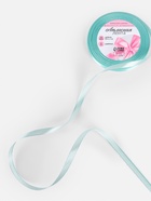 Лента атласная, 6 мм, 23±1 м, голубая №211 - Фото 2