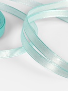 Лента атласная, 6 мм, 23±1 м, голубая №211 - Фото 4