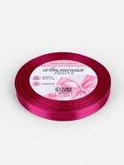 Лента атласная, 10 мм, 23±1 м, ярко-розовая №27 - Фото 5