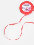 Лента атласная, 6 мм × 23 ± 1 м, цвет неоновый оранжевый №23 - Фото 1