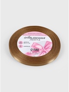Лента атласная, 6 мм, 23±1 м, тёмно-бежевая №106 - Фото 4