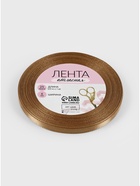 Лента атласная, 6 мм, 23±1 м, тёмно-бежевая №106 - Фото 5