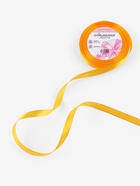 Лента атласная, 10 мм, 23±1 м, жёлто-оранжевая №17 - Фото 2